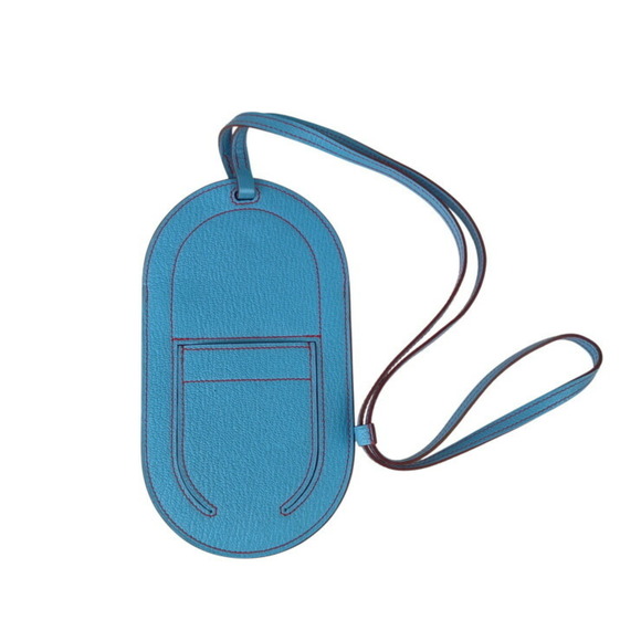 HERMES Handbags - HERMES In the Loop To Go PM Smartphone Shoulder Bag 077704CA Celeste Chevre L...